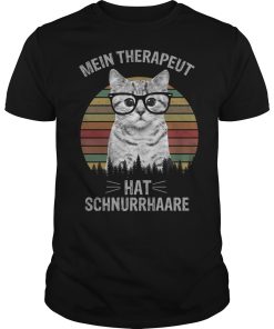 Cat mein therapeut hat schnurrhaare shirt, hoodie, long sleeve