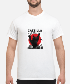 Catzilla Japanese Sunset Vintage shirt, hoodie, long sleeve
