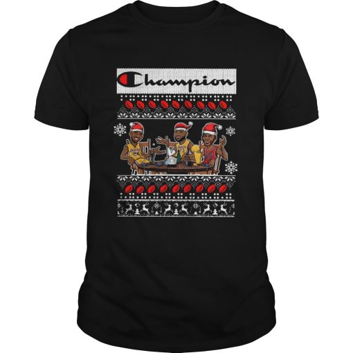 Champion Lebron James Kobe Bryant And Michael Jordan Ugly Christmas shirt