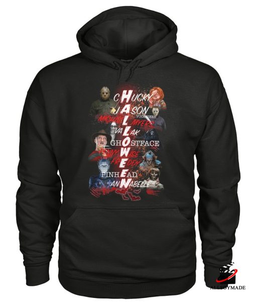 Character Halloween Horror Movie Chucky Michael Myers Graphic Tee, Unique Halloween Gifts