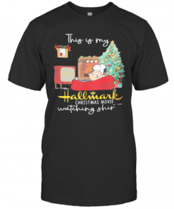 Charlie Brown And Snoopy This Is My Hallmark Christmas Movies Watching T-Shirt
