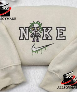 Cheap Beetlejuice Nike Embroidered Halloween Sweatshirt, Horror Characters Nike Halloween Sweatshirts