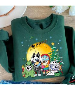 Cheap Bluey Family Christmas Sweat Shirt Cheap Bluey Family Christmas Sweat Shirt