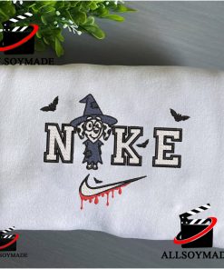 Cheap Chloe Bluey Embroidered Nike Crewneck, Disney Halloween Embroidered Sweatshirt