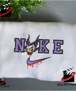 Cheap Daisy Embroidered Nike Crewneck, Disney Character Nike Halloween Embroidered Sweatshirt