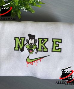 Cheap Goofy Nike Halloween Embroidered Sweatshirt, Disney Character Nike Halloween Crewneck