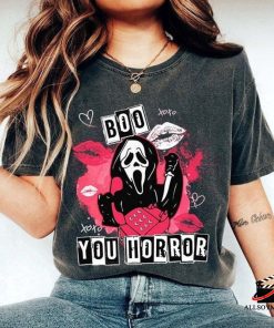 Cheap Halloween Pink Horror Characters T Shirt, Spirit Halloween Ghostface Shirt, Scarface T Shirt