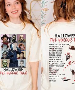 Cheap Haloween The Horror Tour Vintage Michael Myers Shirt, Halloween Gifts For Adults