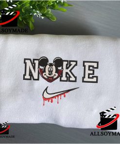 Cheap Mickey Mouse Nike Embroidered Halloween Sweatshirt, Disney Embroidered Sweatshirt