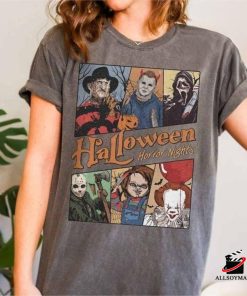Cheap Scary Movie Halloween Horror Nights T Shirt, Vintage Michael Myers Graphic Tee