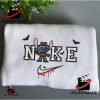 Cheap Stitch In Freddy Krueger Nike Embroidered Sweatshirt, Horror Character Embroidered Halloween Sweatshirt