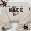 Cheap Stitch Maleficent Nike Halloween Sweatshirts, Disney Embroidered Sweatshirt