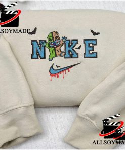 Cheap Stitch Oogie Boogie Disney Embroidered Sweatshirt, Stitch Nike Halloween Embroidered Sweatshirt