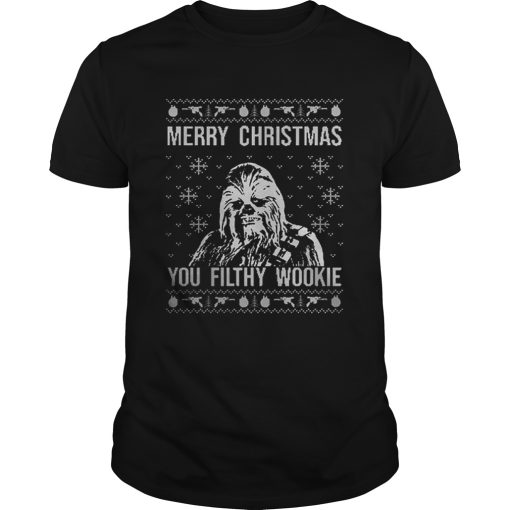 Chewbacca Merry Christmas You Filthy Wookie shirt