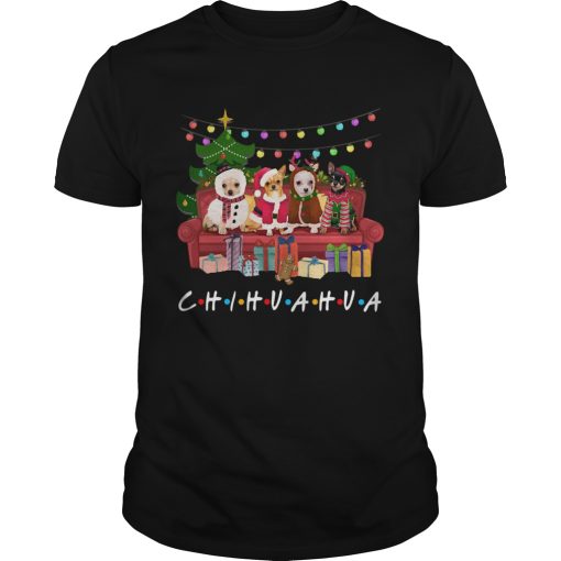 Chihuahua Friends Merry Christmas shirt
