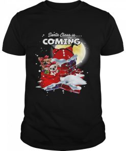 Chihuahua Santa Is Coming Gift For You Crewneck Ugly Christmas shirt