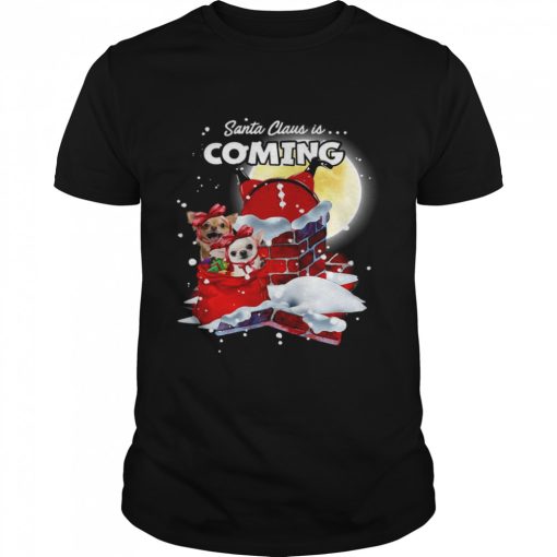 Chihuahua Santa Is Coming Gift For You Crewneck Ugly Christmas shirt