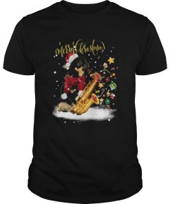 Chihuahua Saxophone Merry Christmas shirt