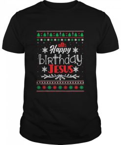 Christian Christmas HAPPY BIRTHDAY JESUS shirt