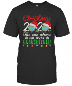 Christmas 2020 Quarantine Christmas Santa Face Wear Mask T-Shirt