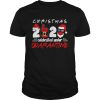 Christmas 2020 Santa Claus Face Mask Celebrated Under Quarantine shirt