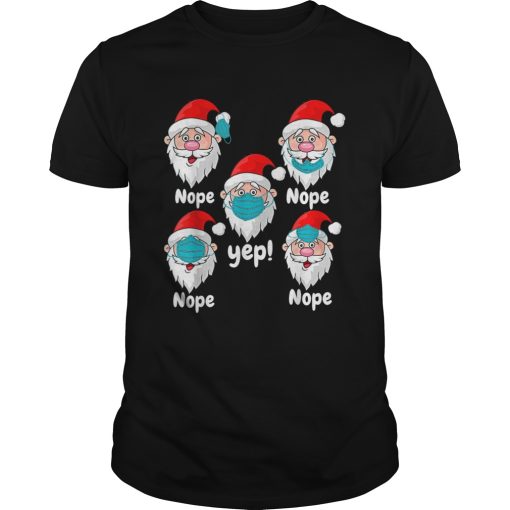 Christmas 2020 Santa Wearing Mask Wrong shirt