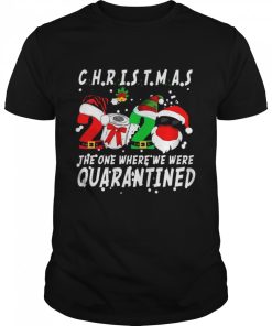 Christmas 2020 The One Where We Were Quarantined Santa Mask shirt