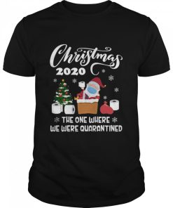 Christmas 2020 The One Where We Were Quarantined Santa Wear Mask shirt