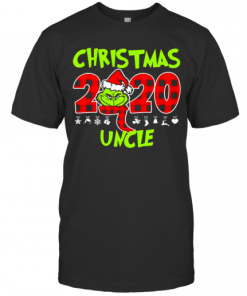 Christmas 2020 Uncle Grinch Hat Santa Claus Merry Xmas T-Shirt
