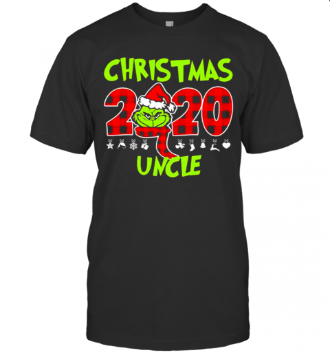 Christmas 2020 Uncle Grinch Hat Santa Claus Merry Xmas T-Shirt