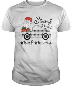 Christmas Blessed To Be Called MomMawmaw Elephant Truck T-Shirt