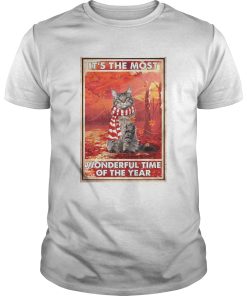 Christmas Cat Its The Most Wonderful Time Of The Year shirt