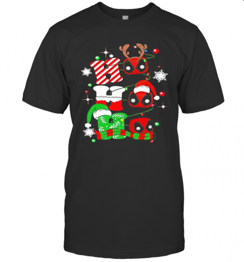 Christmas Deadpool Santa Ho Ho Ho T-Shirt