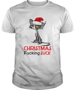 Christmas Fucking suck Cat Xmas shirt