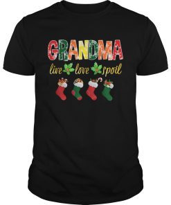 Christmas Grandma Live Love Spoil T-Shirt