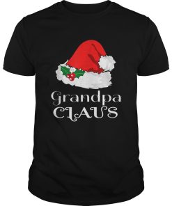 Christmas Grandpa Claus Matching Pajama Mens Santa Hat Xmas shirt