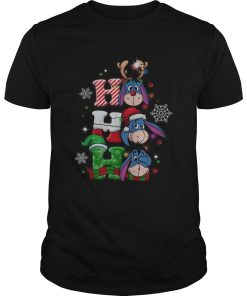Christmas Ho Ho Ho Santa Reindeer and Eeyore shirt