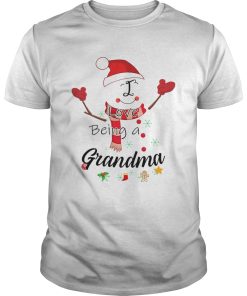 Christmas I Love Being A Grandma Snowman T-Shirt