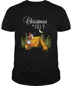 Christmas In July Festival Funny Camping Shirt