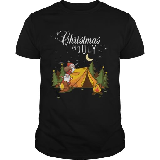 Christmas In July Festival Funny Camping Shirt