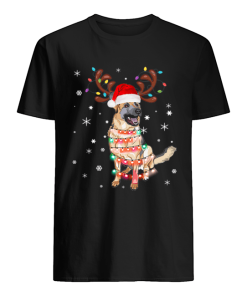 Christmas Lights Australian Shepherd Funny Dog Lovers Gift shirt
