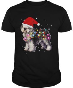 Christmas Lights Olde English SheepDog shirt
