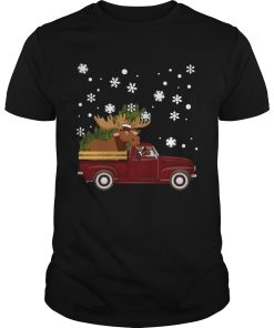 Christmas Moose Car shirt