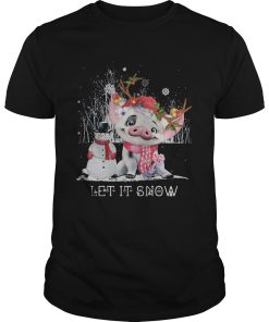 Christmas Pig Let It Snow shirt