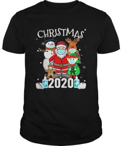 Christmas Santa Claus and Friends Wearing Mask 2020 shirt