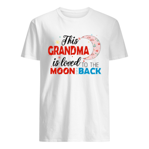 Christmas This Grandma Is Loved To The Moon And Back T-Shirt