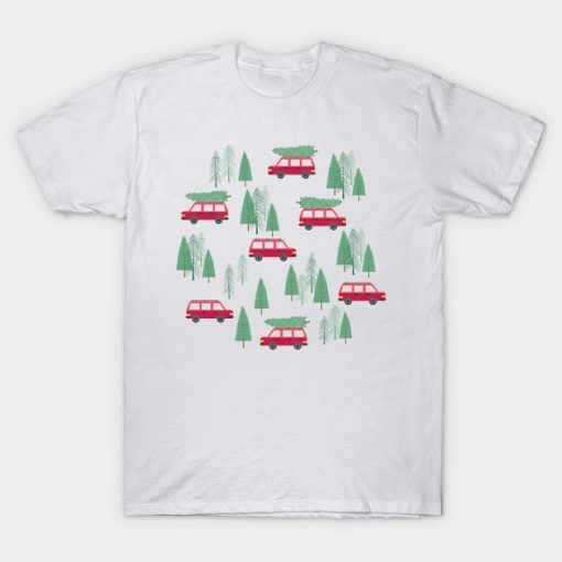 Christmas Tree Station Wagon Headed Home T-shirt