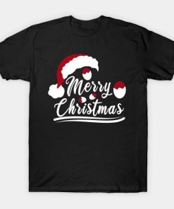 Christmas festive santa hat and christmas egg T-Shirt
