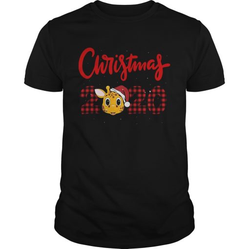 Christmas giraffe 2020 shirt