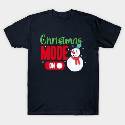 Christmas mode on Christmas shirt